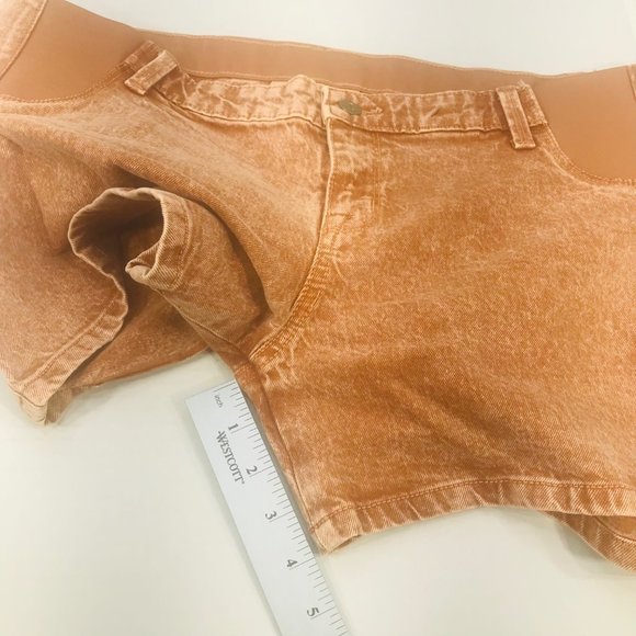 Isabel Maternity Ingrid/Isabel Women's Size 10 Side Panel Brown Carpenter Short - Picture 8 of 16